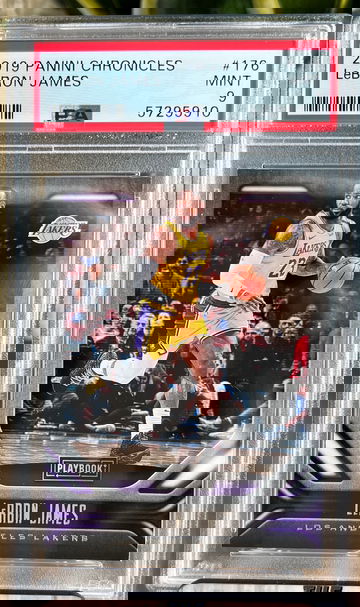 LEBRON JAMES 2019-20 Panini Chronicles Playbook #176 PSA MINT 9 Los Angeles 🐐📈