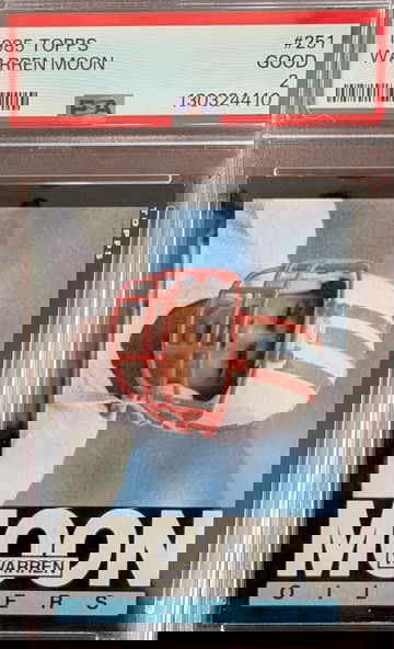 1985 Topps Warren Moon HoF RC PSA 2