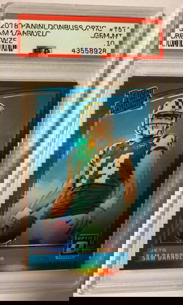 2018 Panini Donruss Optic #151 Bronze Sam Darnold Rookie Card rc PSA 10 Gem Mint 