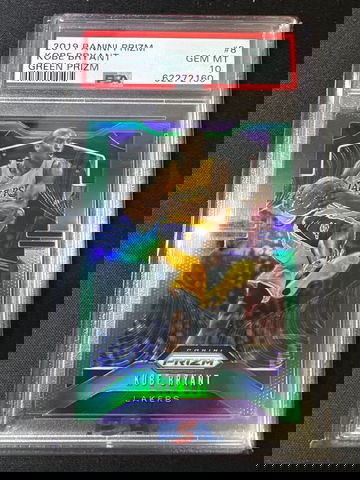 2019 Prizm Kobe Bryant Green PSA 10 GOAT RIP 8 