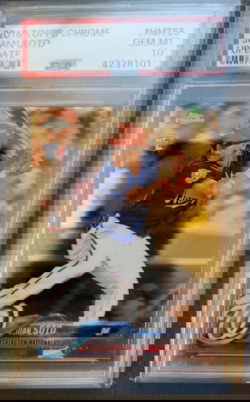 2018 Topps Update Chrome Juan Soto HMT55 PSA 10