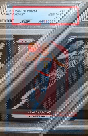 2018-19 Panini Prizm Trae Young PSA 10 Gem Mint Rookie Card #78