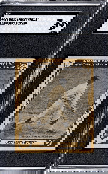 WALTER JOHNSON 1948 Swell Sport Thrills #4 "Greatest Pitcher of Them All" SGC 3 VG WASHINGTON SENATORS HOF