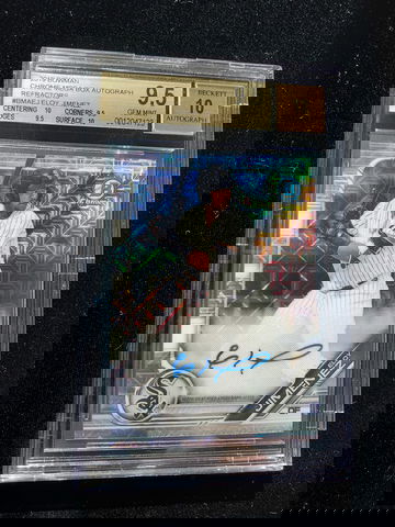 2019 Bowman Mega Box Refractor Auto Eloy Jimenez BGS 9.5