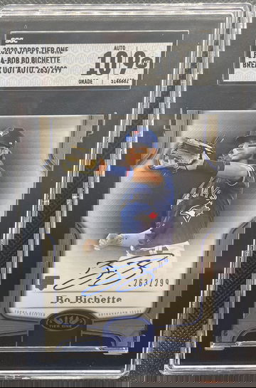 Bo Bichette Topps Tier One Rookie Auto SGC 9