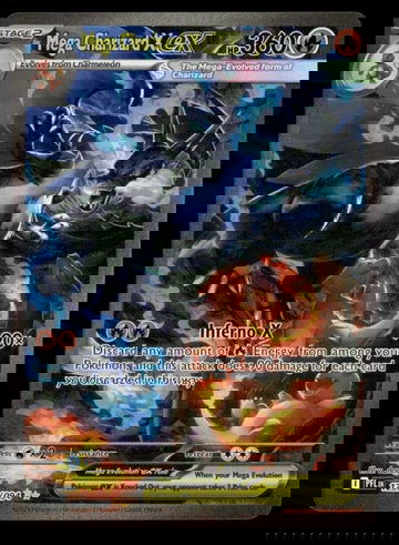 Mega Charizard X ex 125/094 Me02: Phantasmal Flames