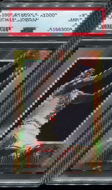 1996 Skybox E-X2000 #9 Michael Jordan PSA 9 MINT Chicago Bulls