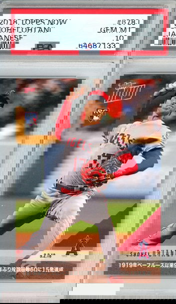 2018 TOPPS NOW SHOHEI OHTANI #678J JAPANESE ROOKIE RC ANGELS PSA 10 GEM MT