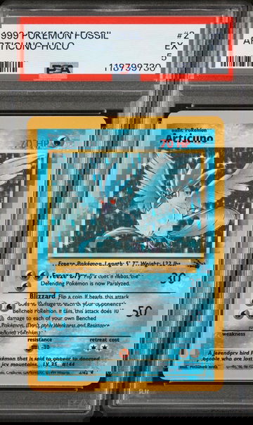 1999 Pokemon Fossil Holo Articuno #2 PSA 5