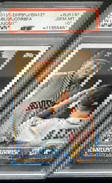 2015 Topps Update SP Variation Carlos Correa RC Rookie Card PSA 10