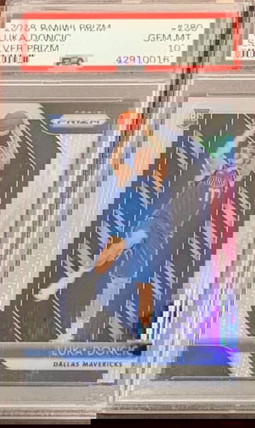 2018 Prizm Luka Doncic Silver PSA 10