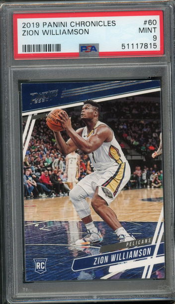 2019 Chronicles Prestige Zion Williamson PSA 9 