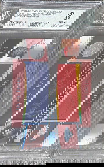 2004 Exquisite Collection Julius Erving Josh Smith Dual Scripted Swatches Jersey Auto /5 BGS 8 Auto 10 