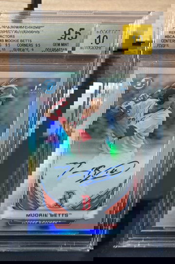 2014 Bowman Chrome Prospects Mookie Betts Auto /500 #BCAPMB BGS 9.5/10