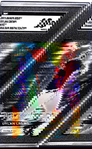 2024 Panini Prizm #4 Dylan Crews Prizmatic Orange Pulsar Prizm /399 SGC 10