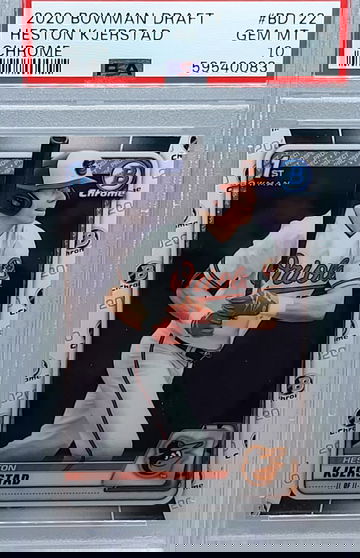 2020 Bowman Draft Chrome #BD Heston Kjerstad PSA 10 Gem Mint 