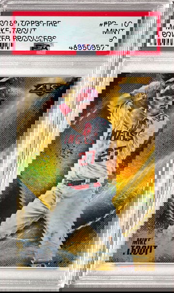 Mike Trout 2018 Topps Fire Power Producers PSA9 Mint