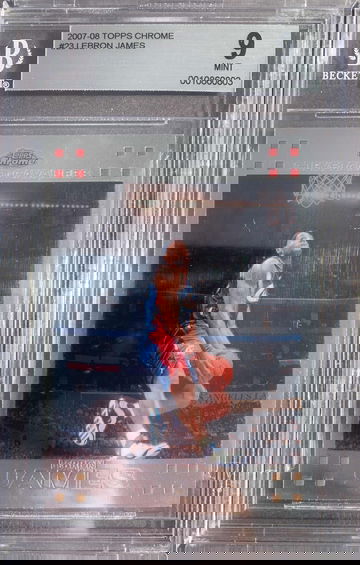 2007-2008 Topps Chrome LeBron James #23 BGS 9