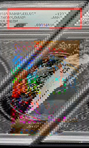 2018 Panini Select Anthony Davis Copper Prizm Courtside SN 38/60 #227 PSA 9! SP! 