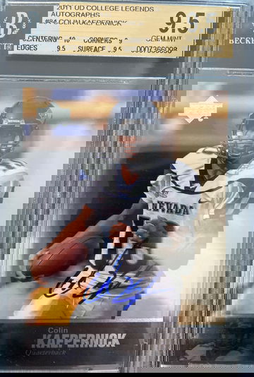 2011 UD Colin Kaepernick ROOKIE Auto BGS 9.5