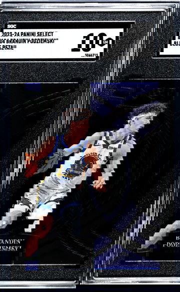 2023-24 Panini Select Blue Retail Brandin Podziemski #104 RC SGC 10