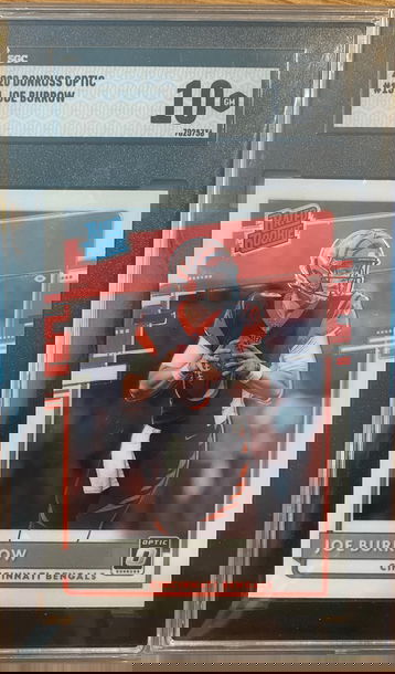 2020 Donruss Optic Joe Burrow RC Rookie SGC 10! Gem Mint!