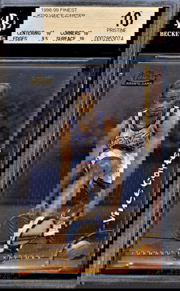 Vince Carter 1998 Finest BGS 10 PRISTINE #230