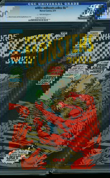 WHERE MONSTERS DWELL #8, CGC 9.0 VFNM