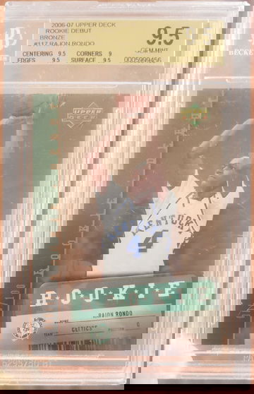 Rajon Rondo RC 2006 Upperdeck Rookie Debut Bronze /100 BGS 9.5 💎 GEM MINT 