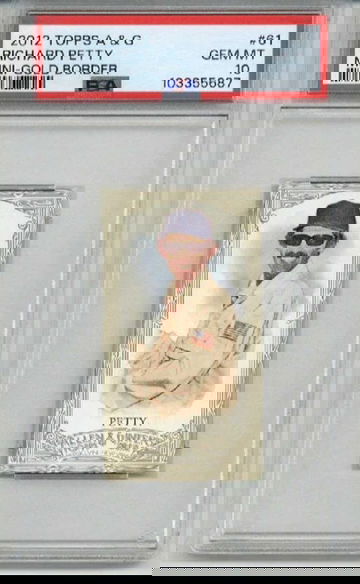 2012 TOPPS ALLEN & GINTER MINI GOLD BORDER #61 RICHARD PETTY PSA 10