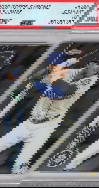 2020 Topps Chrome Kyle Lewis Mariners RC PSA 10 Gem MT