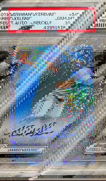 2019 Bowman Sterling Jarred Kelenic Sparkle Auto /99 PSA 10 GEM MINT