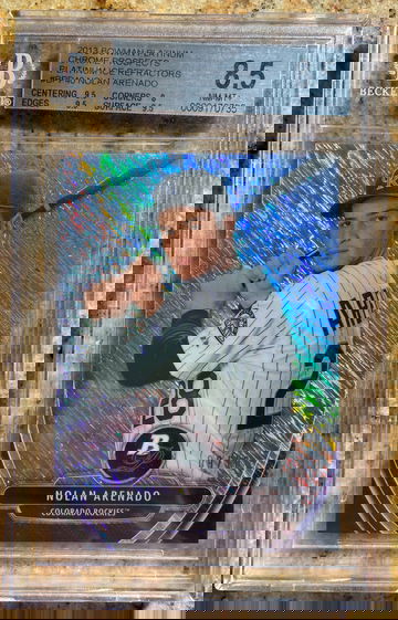 2013 Bowman Platinum Nolan Arenado RC Rookie Ice Refractor /10 BGS 8.5 