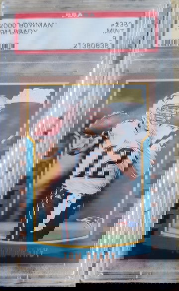 2000 Bowman Tom Brady PSA 9