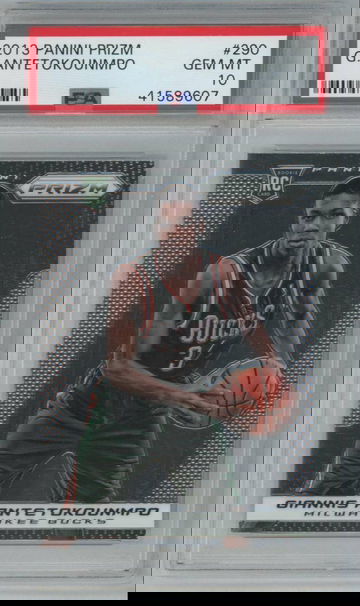 2013-14 Prizm Base Giannis Antetokounmpo Rookie PSA 10 Bucks #290