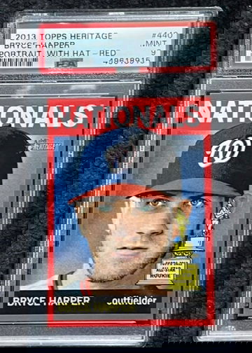 2013 Topps Heritage Bryce Harper Portrait Red!