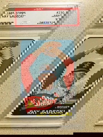1965 Topps #230 Ray Sadecki PSA 9 MINT CARDINALS 