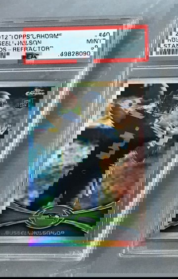 2012 Topps Chrome Russell Wilson refractor silver rookie PSA 9