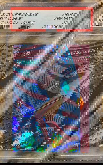 2021 Chronicles Trey Lance Revolution Cubic /50 PSA 10