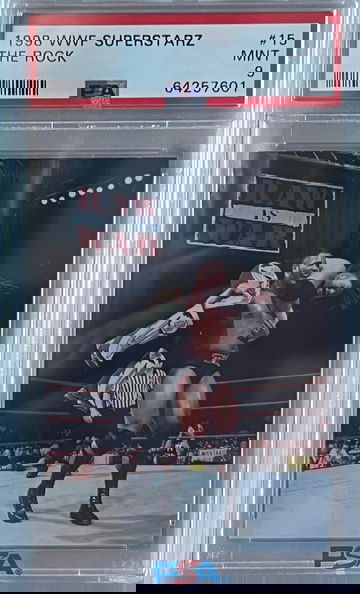 1998 Comic Images The Rock WWE Superstarz PSA 9