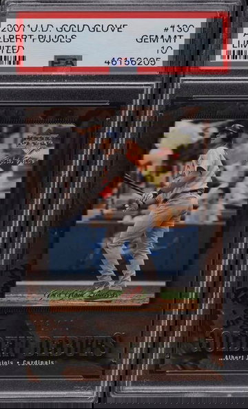 2001 Upper Deck Gold Glove Albert Pujols Rookie Card Limited Prizm PSA 10 Gem Mint