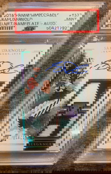 2018 Impeccable Sam Darnold Rpa 24/25 PSA 9