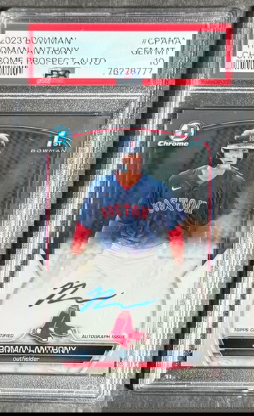 2023 Bowman Chrome Roman Anthony Prospect Auto PSA 10 #CPARA