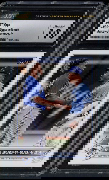 2022 Topps Series 1 Slugger Reunion Franco/Guerrero Jr. #329 CSG 10 Gem Mint