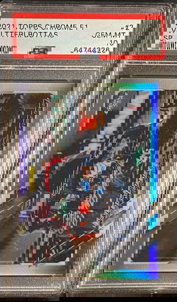 2021 Topps Chrome Valtteri Bottas IV SP Image Variation Mercedes F1 Formula 1 PSA 10