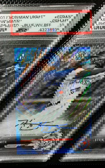 2017 Bowman Kevin Smith Blue Wave Auto PSA 10