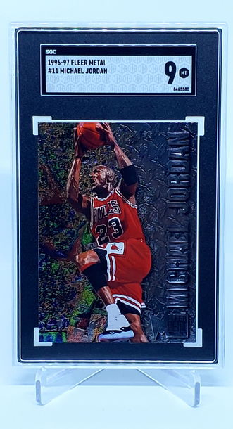 1996 Fleer Metal Michael Jordan SGC 9