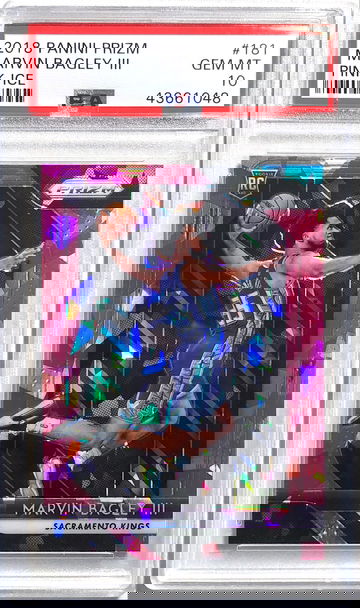 2018 Prizm Marvin Bagley III Pink Cracked Ice Rookie