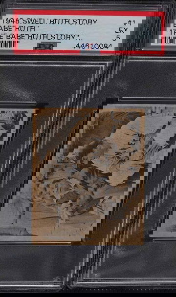 1948 Swell Babe Ruth Story Babe Ruth #1 PSA 5 POP 8 ONLY 1 HIGHER! RARE!