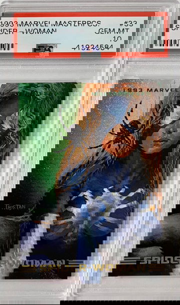 1993 Marvel Masterpieces Spider - Woman PSA 10 Gem Mint #33